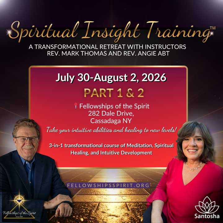 Spiritual Insight Training July 2026 Fellowships of the Spirit