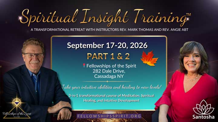 Spiritual Insight Training September 2026 Fellowships of the Spirit