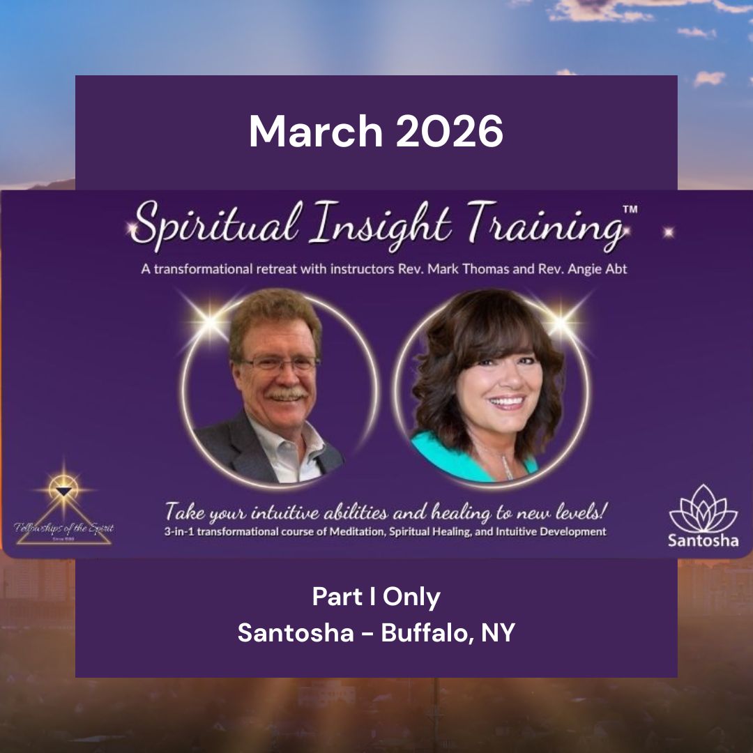 Spiritual Insight Training March 2026 Part I Only in Buffalo, NY