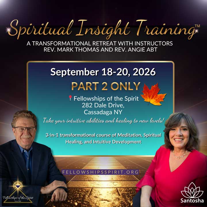 Spiritual Insight Training Part II September 2026 Fellowships of the Spirit