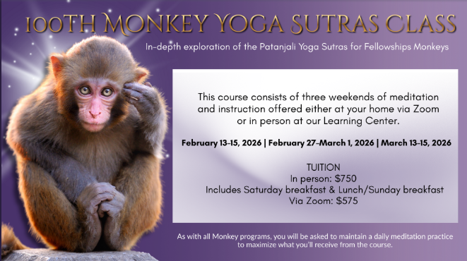 100th Monkey Yoga Sutras Class