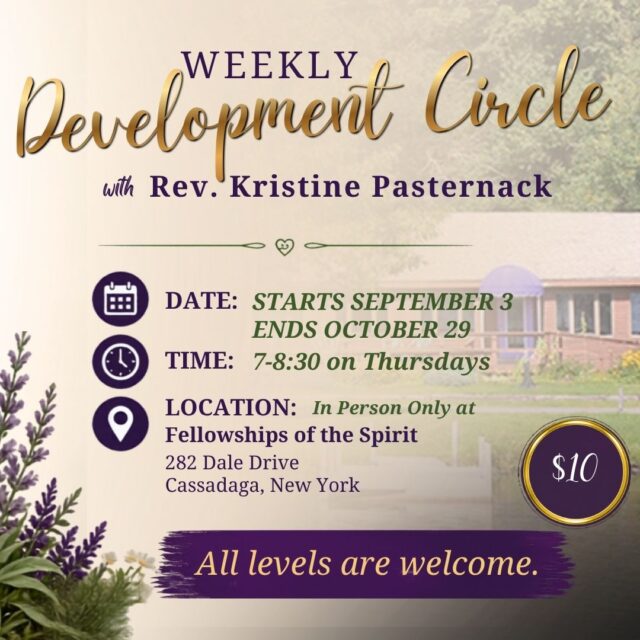 Weekly Development Circle with Fellowships of the Spirit