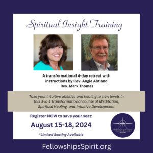 FOTS Spiritual Insight Training August 2024 - Fellowships of the Spirit